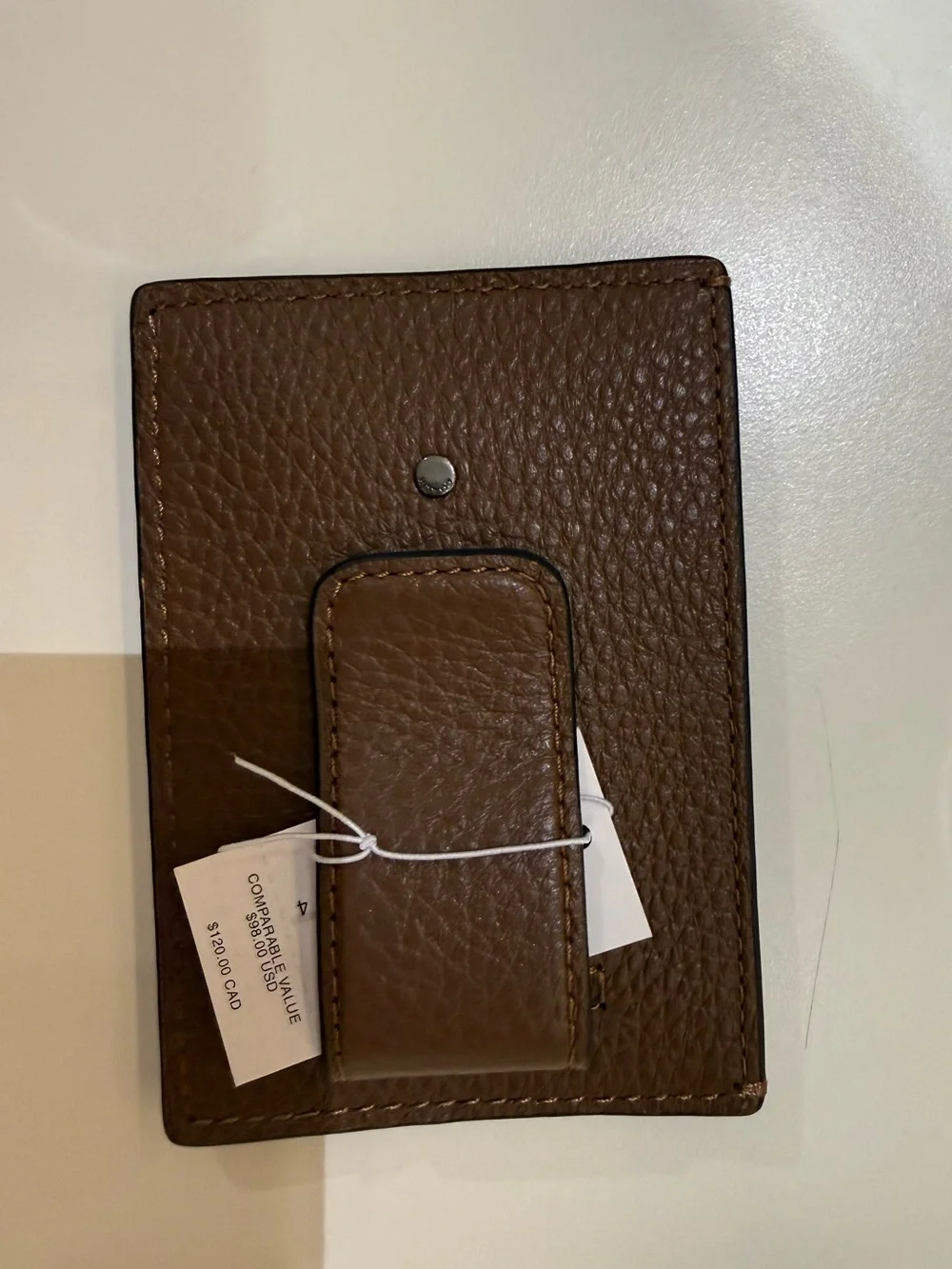 Men wallet with clip